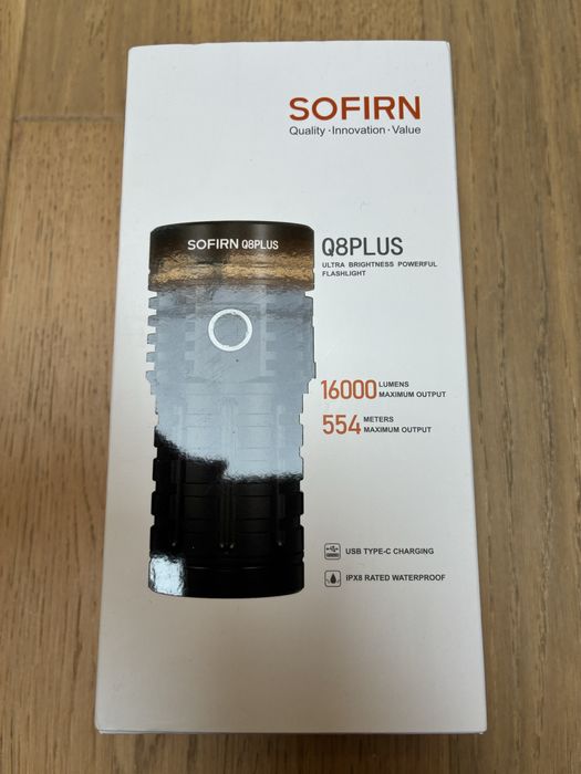 Sofirn Q8 Plus, fabrycznie nowa latarka