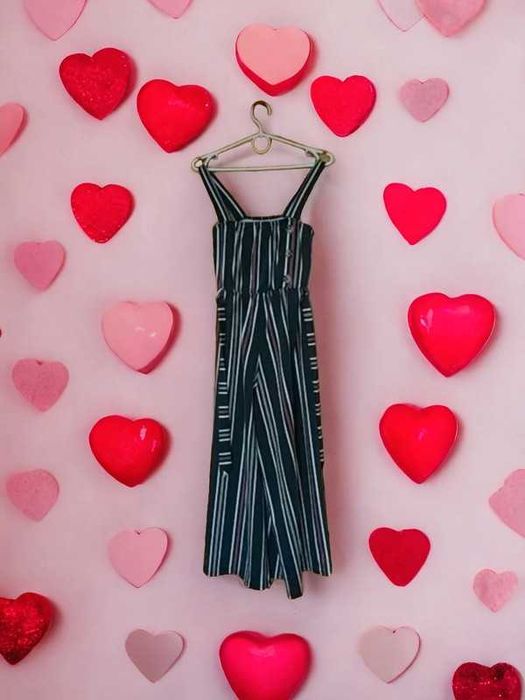 Kombinezon w pasku modny wiosenny letni rozmiar M