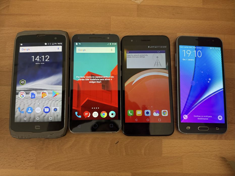 4 x telemoveis android low cost (ACEITO RETOMA)