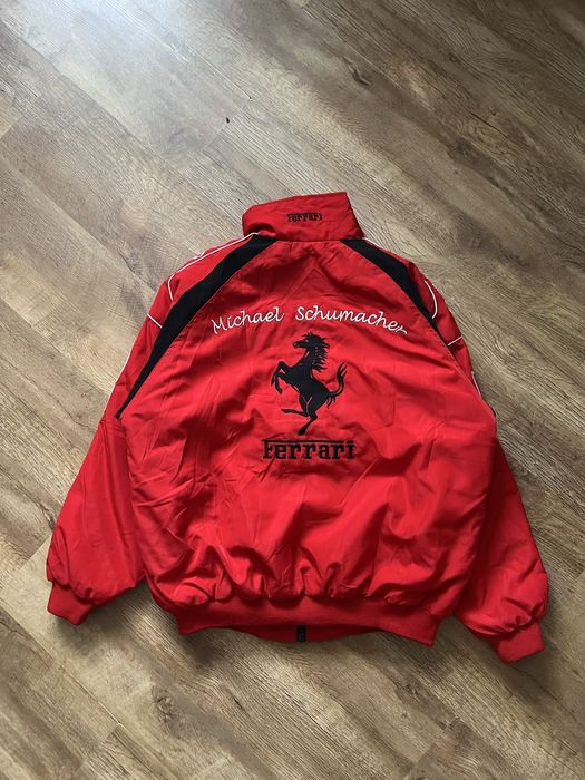 y2k Куртка Бомбер Ferrari Michael Shumacher Malboro x Alpha Industries