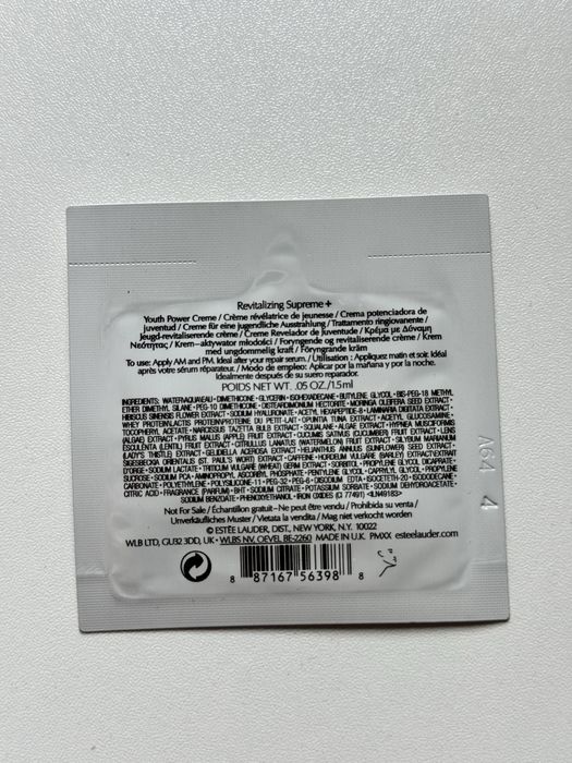 Estée Lauder Revitalizing Supreme+ Youth Power Creme 1,5 ml