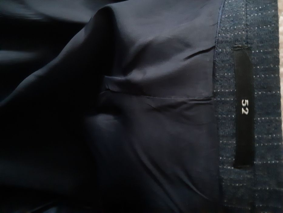 Garnitur męski w prążki