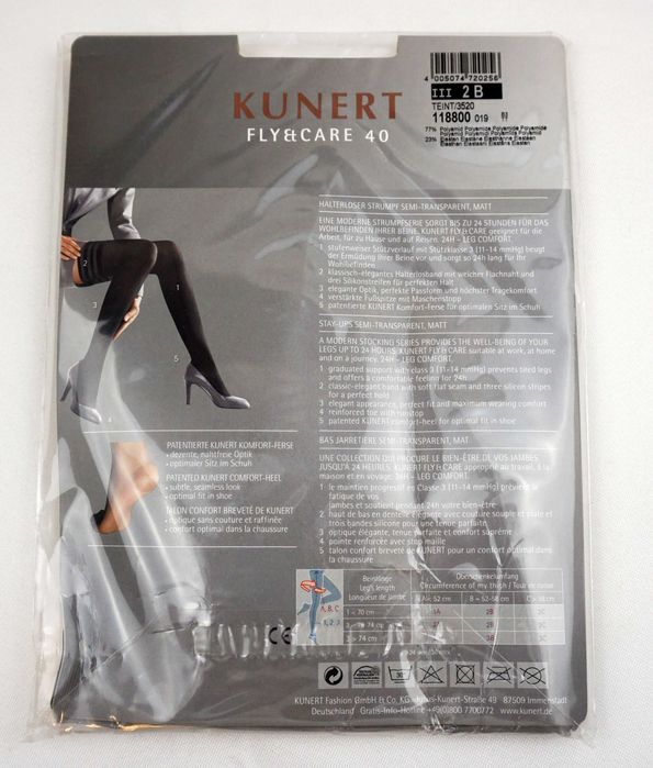 Pończochy KUNERT LUFTHANSA FLY&CARE r. 2B beż teint Okazja
