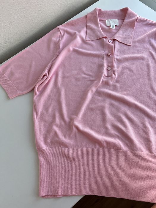 Рожеве нове поло H&M