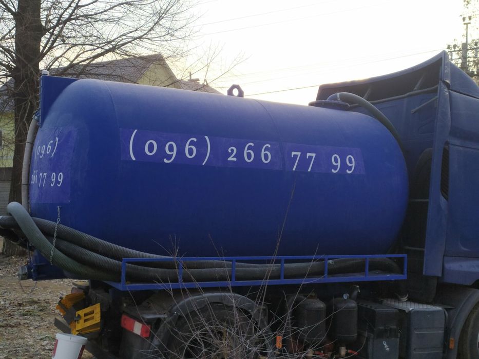 Викачка вигрібних ям  від мулу, прочистка каналізації  Белогородка,