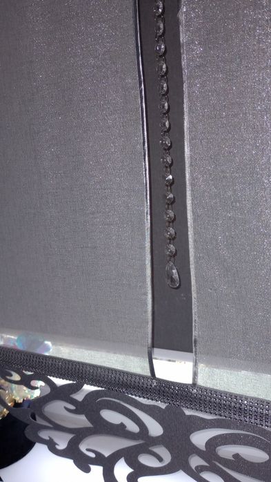 Dwa panele batyst szron / girlanda cyrkonie