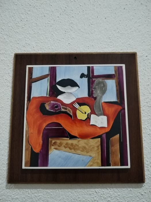 Conjunto 5 quadros de Azulejo . Tamanho quadrado