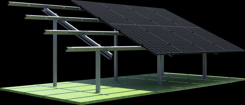 Konstrukcja fotowoltaiczna dwupodporowa Premium