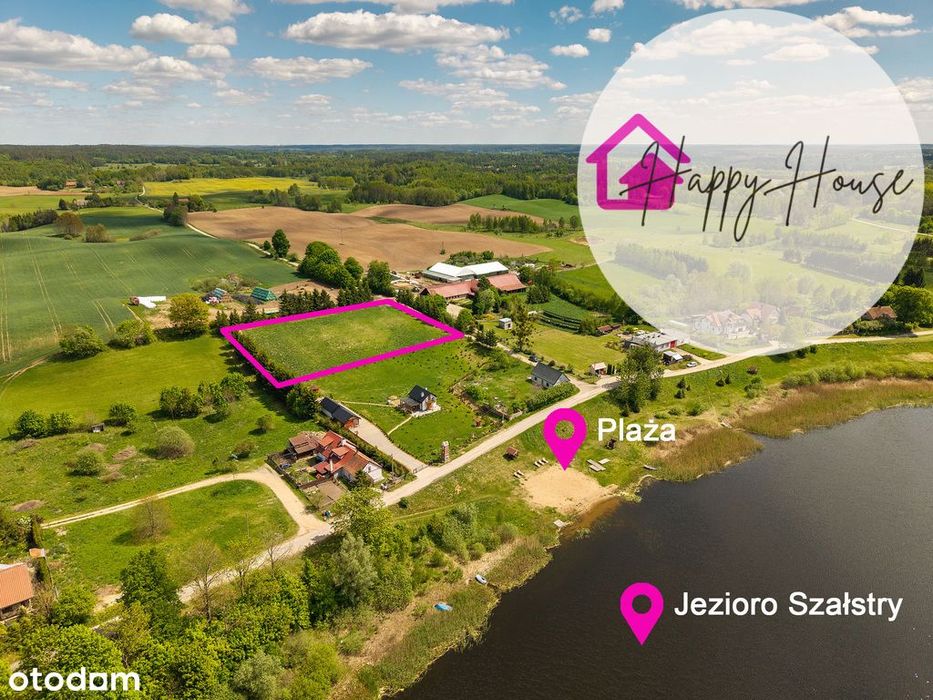 Działka 4800 m2 nad jeziorem Szałstry, WZ