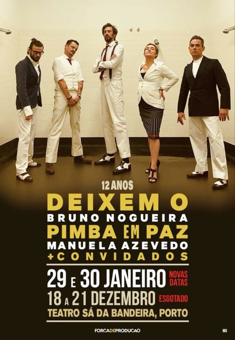 Bilhete Deixem o Pimba em Paz - Bruno Nogueira - Porto - 30/01/2026