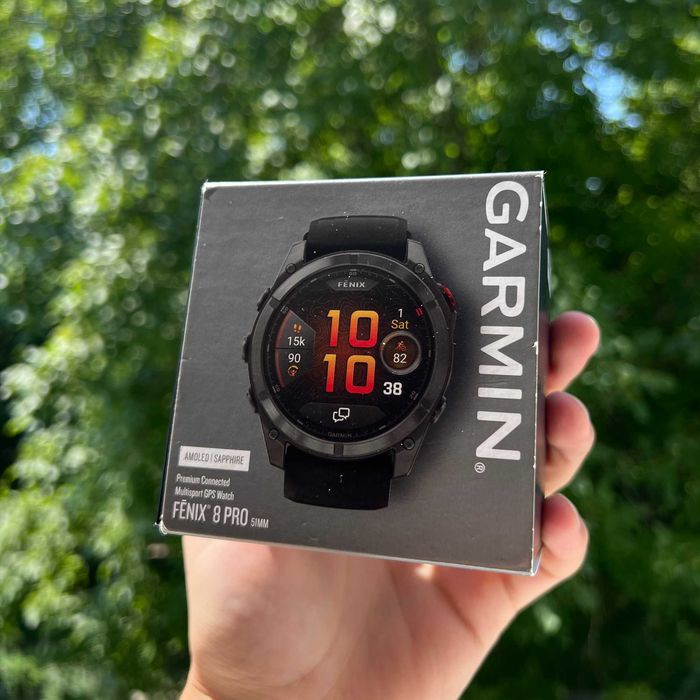 Garmin Fenix 8 Pro 51mm AMOLED Sapphire Carbon Gray DLC Titanium - НОВИЙ
