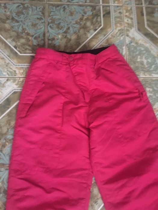 Штаны лыжные, S, малиновые