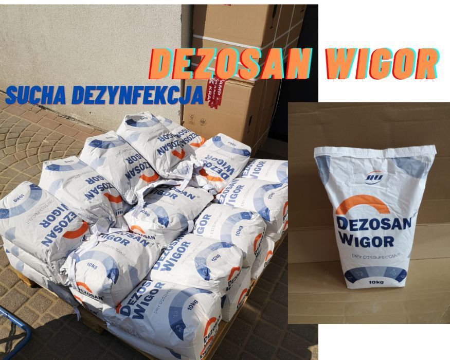 DEZOSAN WIGOR skuteczna dezynfekcja na sucho paleta 500kg
