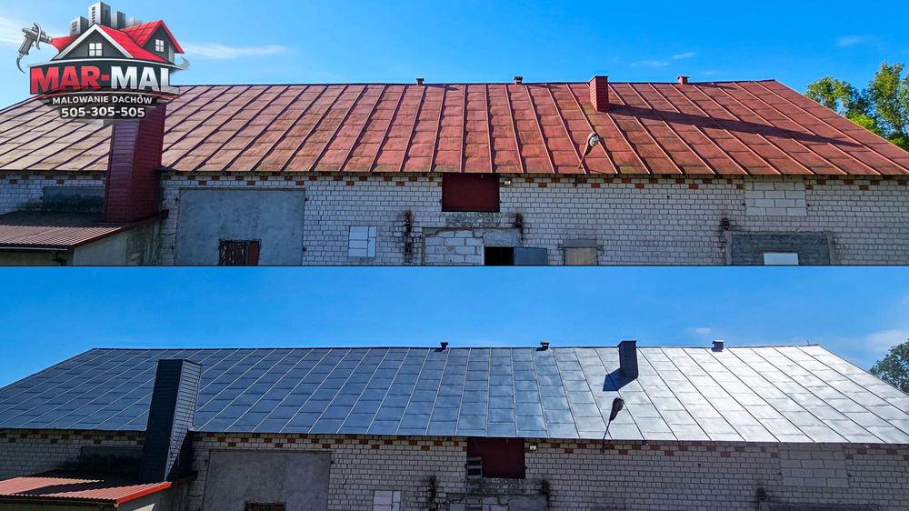 Malowanie natryskowe dachów Kutno mycie kostki. Krośniewice łowicz