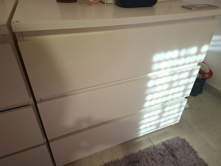 Cómoda Malm Ikea 3 gavetas (preço unitário)