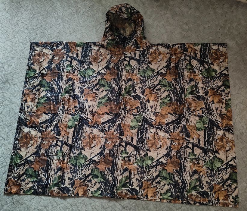 Пончо тент маскировочный, осенний лес.