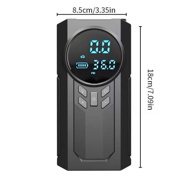 Nowy Booster, powerbank rozruchowy z kompresorem nowość