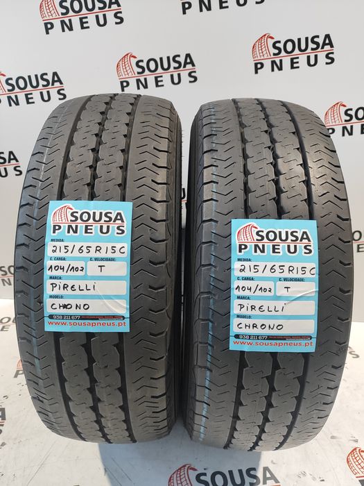 2 pneus semi novos 215-65R15C Pirelli - Oferta dos Portes