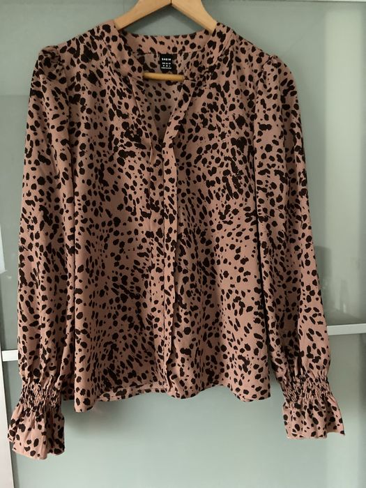 Blusa rosa velho com castanho tamanho M