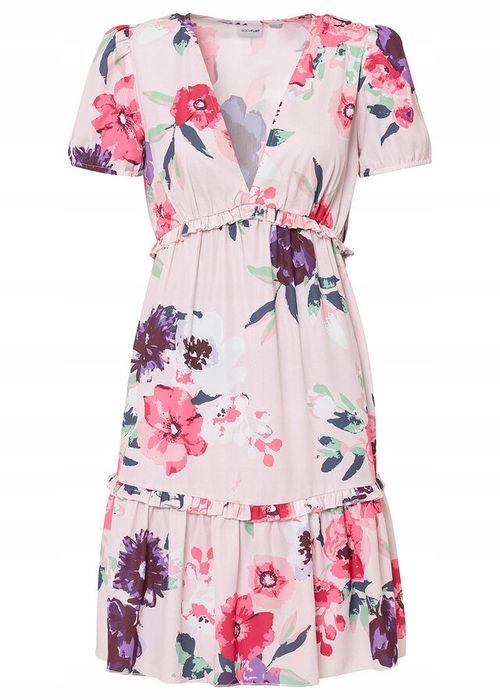 Sukienka w kwiaty z falbankami ^46