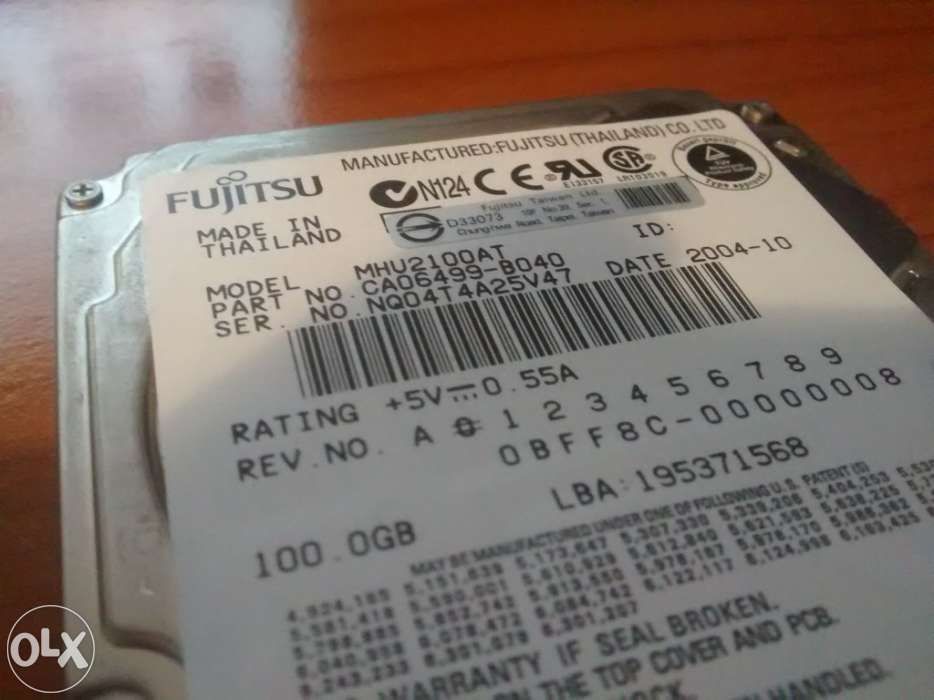 Disco rígido IDE 2.5 PATA ( disco pata para laptop) 40GB