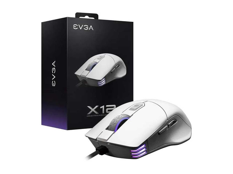 Ігрова мишка EVGA X12 Black / White Pixart 3389