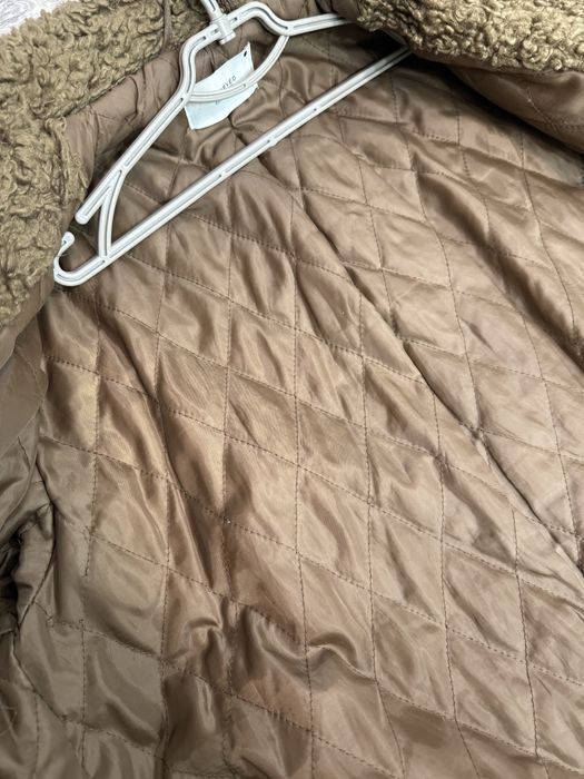 Екошуба шоколадна, зима,утеплена шубка reserved на С М, тедді, барашек