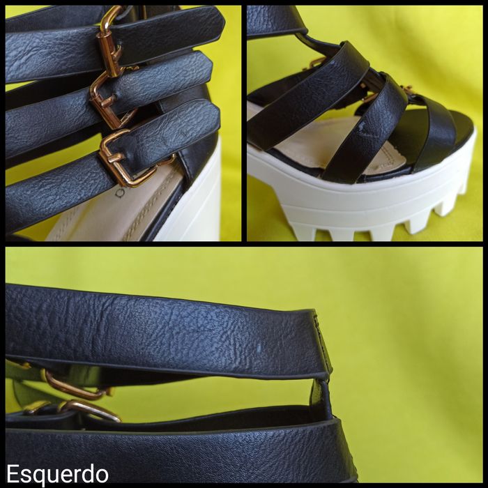 Sandálias de tacão grosso Cláudia n38