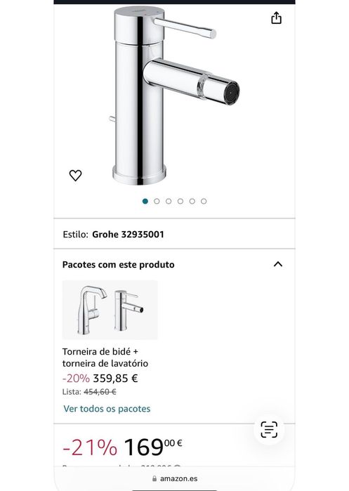 Torneira Bidé Grohe