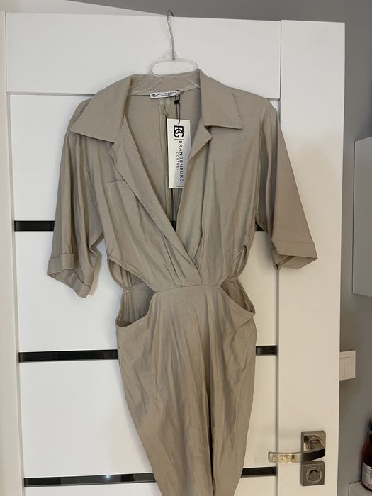 Sukienka beżowa damska