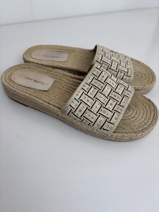 Эспадрильи шлепки tory burch