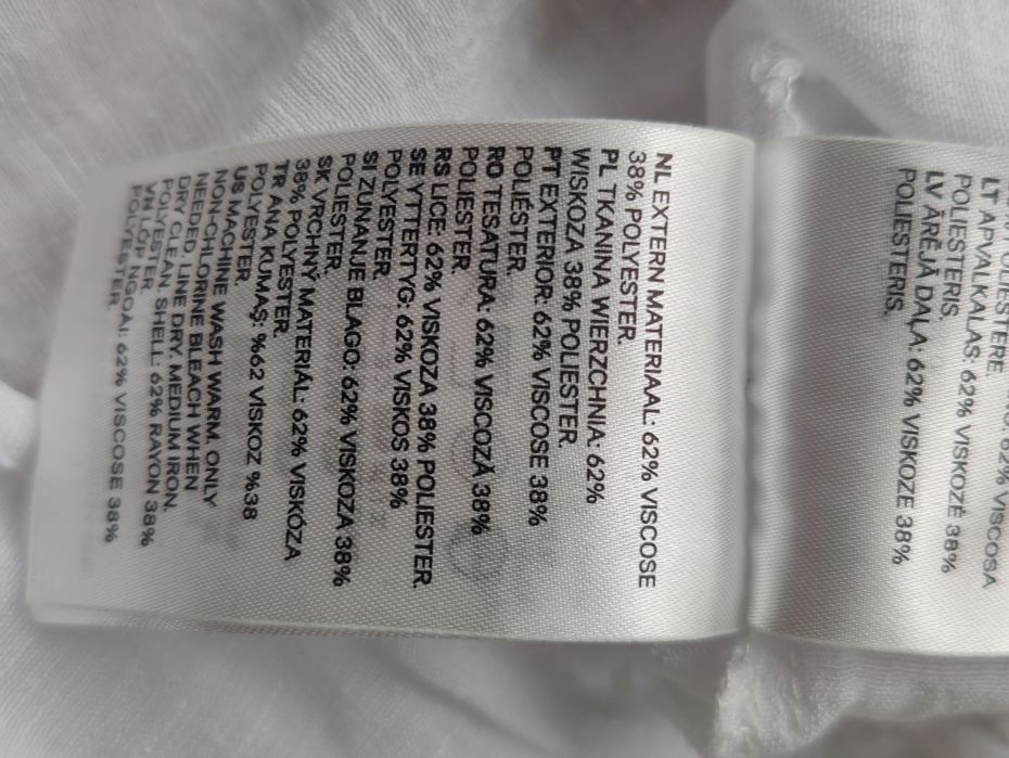 Bluzka top hiszpanka H&M 42 biala