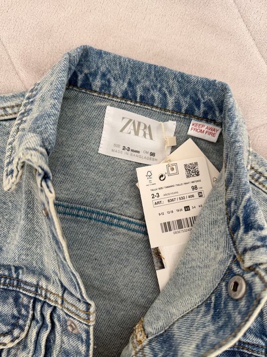 Детская джинсовая куртка ZARA 104р.