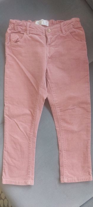 Zara Baby sztruksowe spodenki w rozm.104 pudrowy róż dla dziewczynki