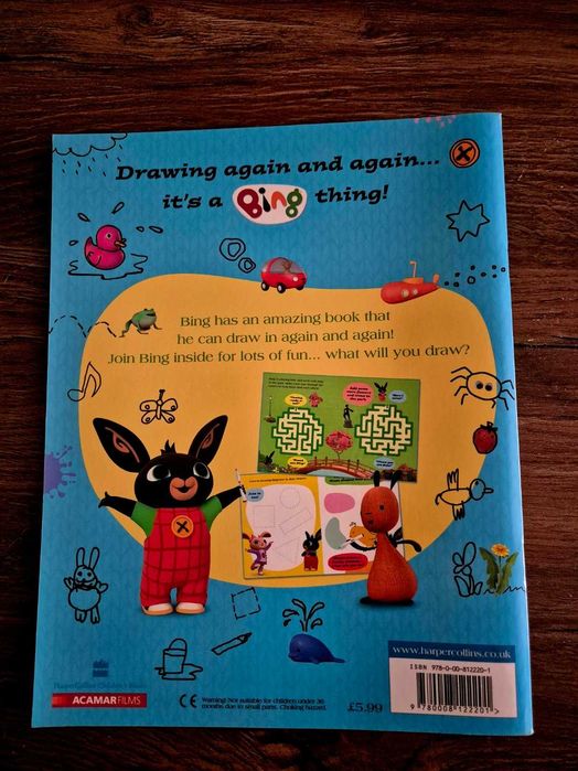 Bing książeczka ze zmazywalnym mazakiem - język angielski