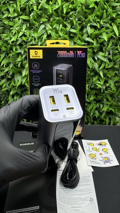 Потужний павербанк Baseus Ener Geek GP12 20800mAh 145W з гарантією