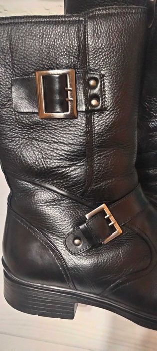 Чоловічі стильні шкіряні чоботи Enrico Fanconi розмір 42-42,5