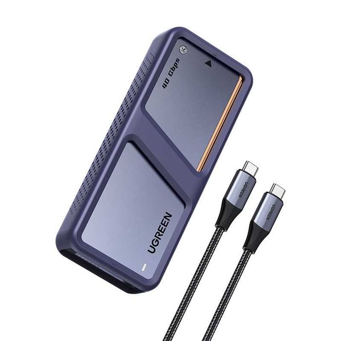 Ugreen D703 Obudowa na SSD M.2 NVMe USB4 40Gb/s Z Chłodzeniem Do 8TB