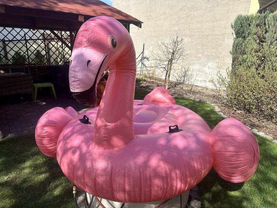 Flaming pompowany mega duzy 210 cm