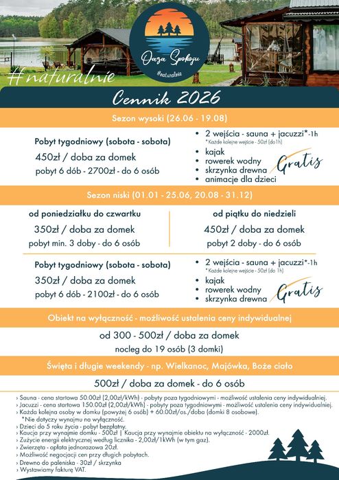 Domek nad jeziorem z jacuzzi, sauną i strefą masażu .