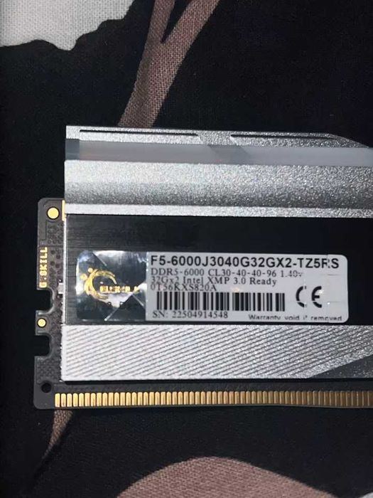 RAM G.SKILL Trident Z5 RGB 64GB (2x32GB) DDR5, 6000 MHz, CL30