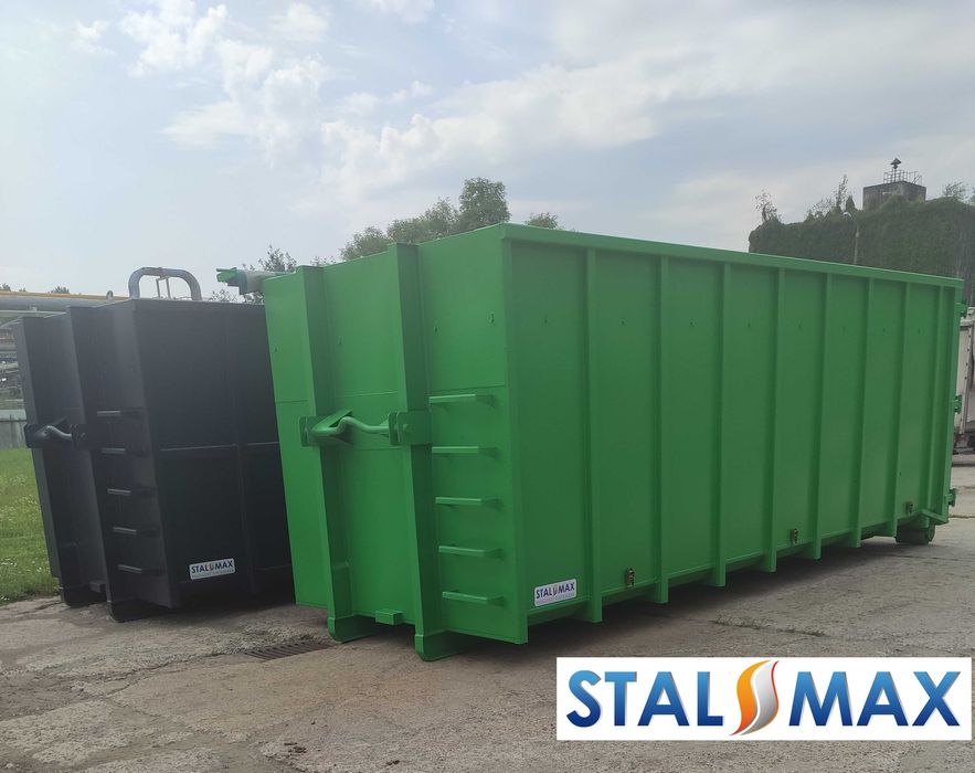 Kontener hakowy 33, 36 STAL-MAX, kontenery, złom, odpady, hakowiec