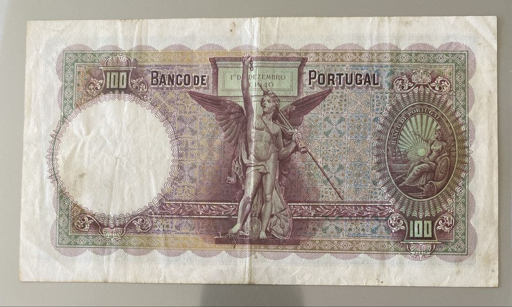Nota 100$00 Ch. 5 - Joao Pinto Ribeiro 13/03/1941 RARA