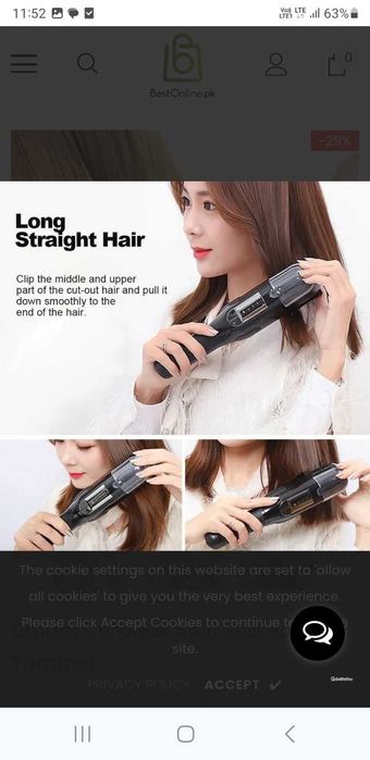 Prostownica elektryczna trymer