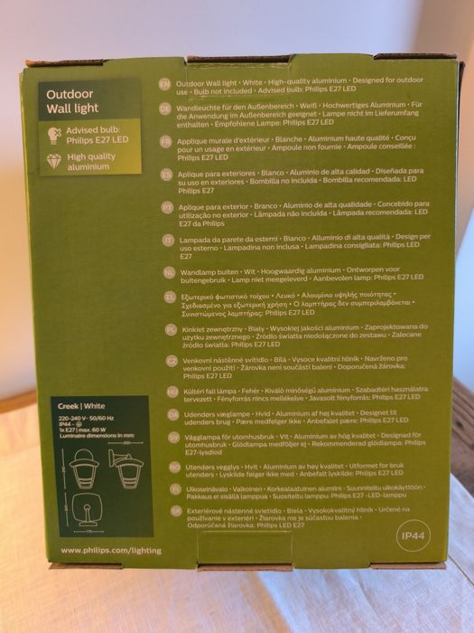 Vendo Candeeiro/aplique Philips novos na caixa para exterior