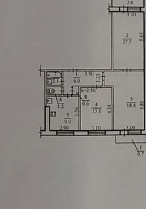 Продам 3х.ком квартиру на Коммунаре