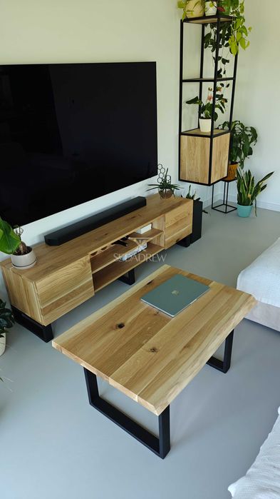Stół loftowy dębowy stoliki regały meble loft rozkładane lite drewno