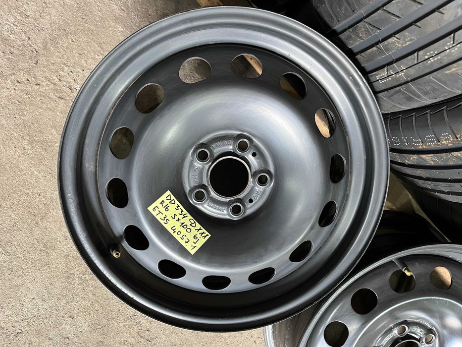 DD334 Оригінальні диски r16 5/100 6j et35 skoda tour vw golf4