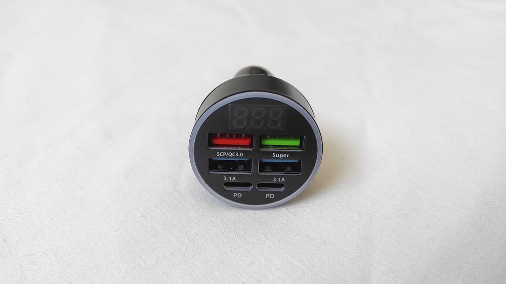 Автомобільний адаптер живлення 6портів