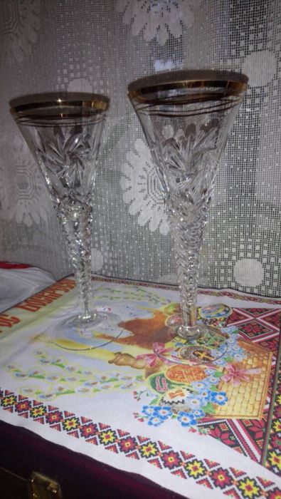Бокалы с позолотой оч красивые